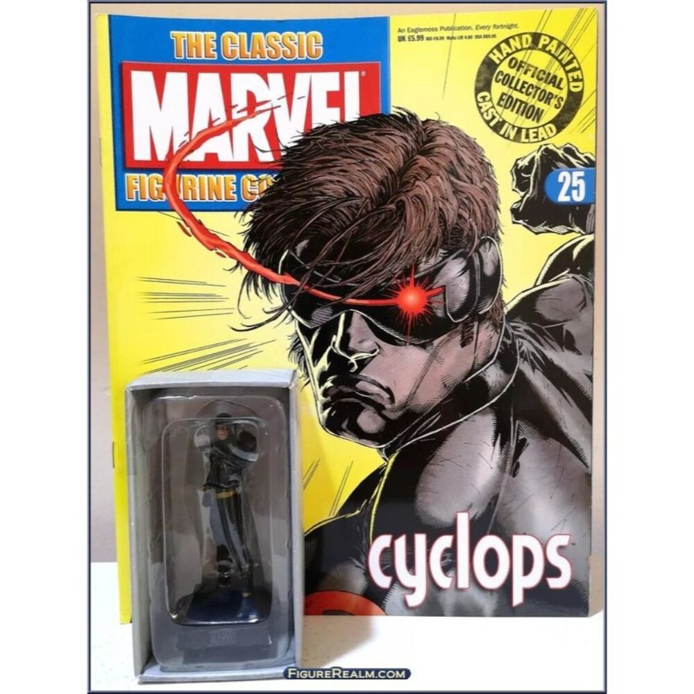 Eaglemoss 1:16 Classic Marvel Figurine w/Book: Cyclops #25